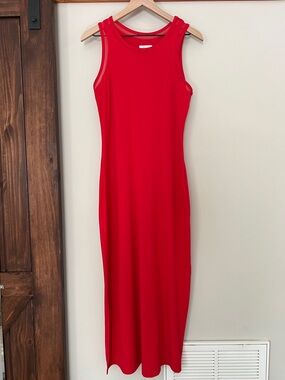 Columbia Slack Water Knit Maxi in Red Lily Size Small